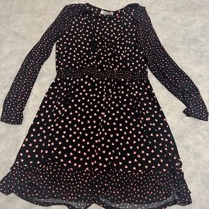 Heart print dress